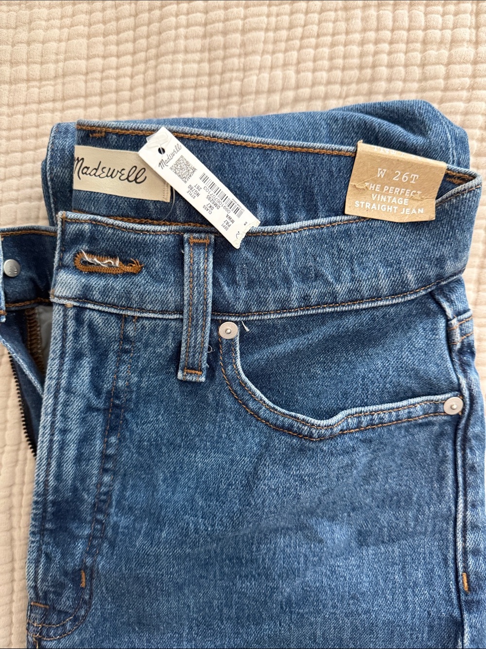 Madewell The perfect vintage straight jean- blue